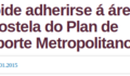 Inclusión no Plan de Transporte Metropolitano