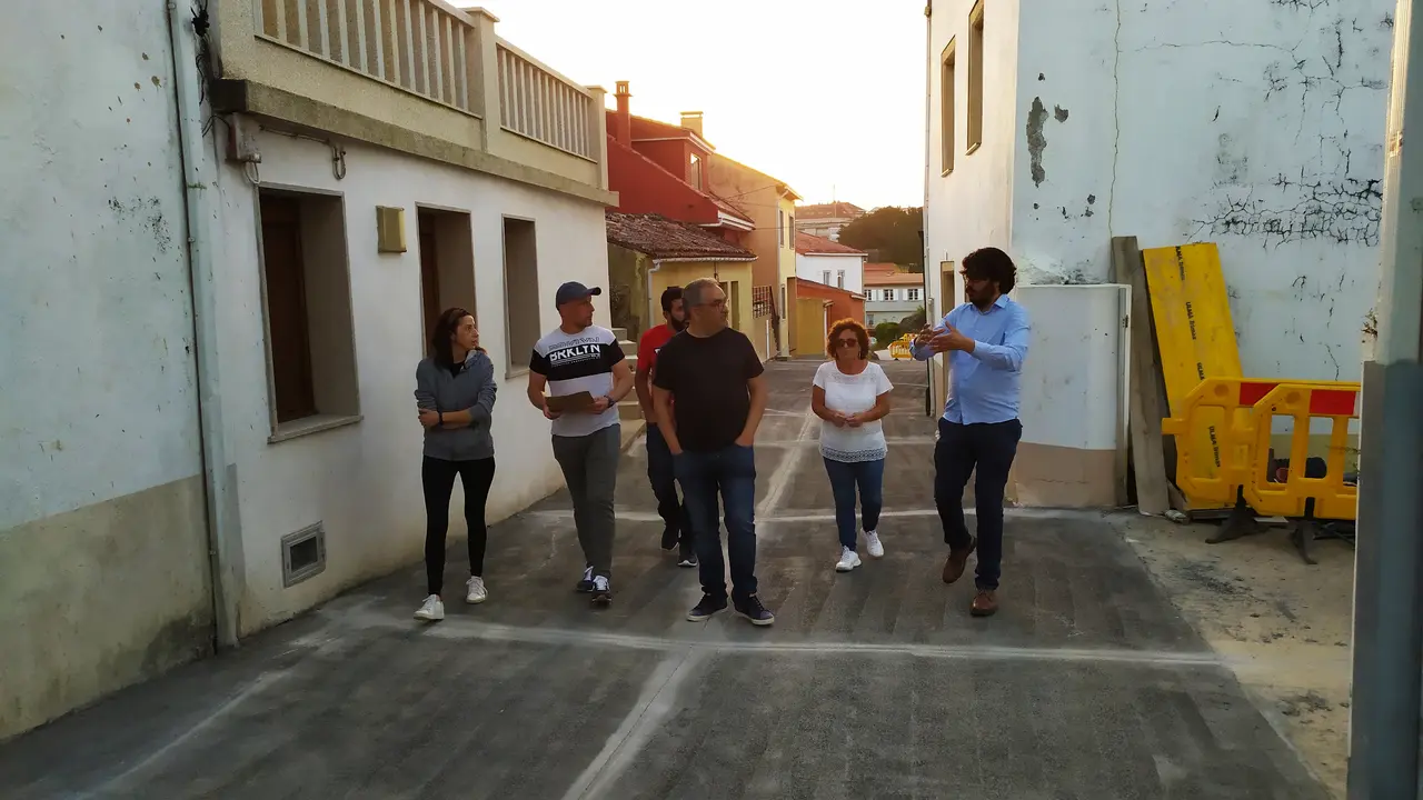Visita &aacute;s obras no Couto