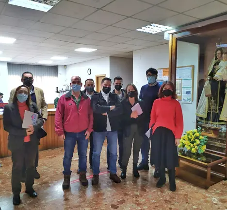 Representantes do BNG e das confrar&iacute;as de Noia e Portos&iacute;n